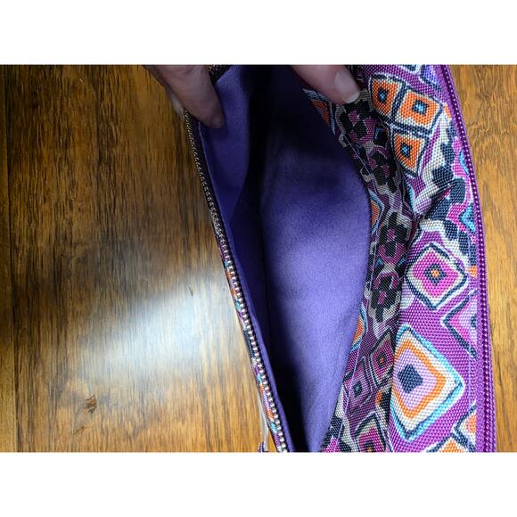 NWT Vera Bradley Lighten Up Purple Back Seat Organizer Small Laptop Bag Preppy - Picture 2 of 4